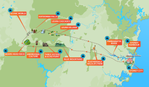 Bluemountain tour map